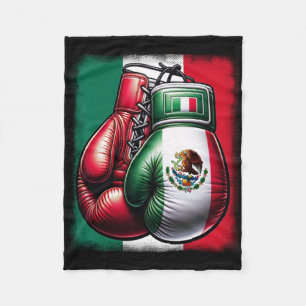 Boxing Mexico Funny mexikanisch Vintage Boxen M Fleecedecke