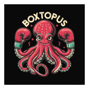 Boxing Octopus - Boxtopus Fotodruck