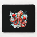 Boxing Octopus Lover Ocean Sea Creature Boxer Kick Mousepad<br><div class="desc">Boxing Octopus Lover Ocean Sea Creature Boxer Kickboxing 7</div>