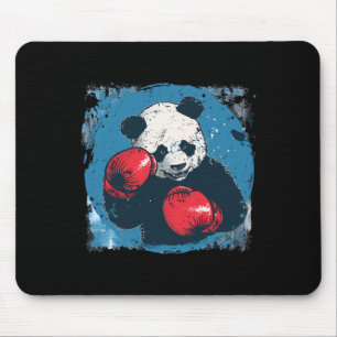 Boxing-Panda-Liebhaber Boxhandschuhe Kickboxen Lus Mousepad