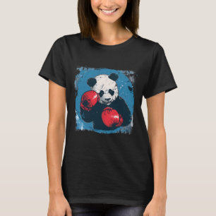 Boxing-Panda-Liebhaber Boxhandschuhe Kickboxen Lus T-Shirt