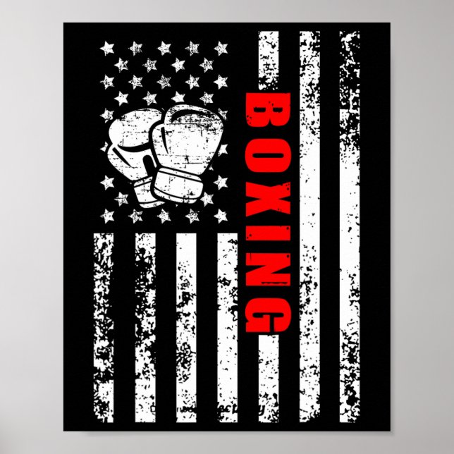 Boxing Patriotic Boxing Poster (Vorne)