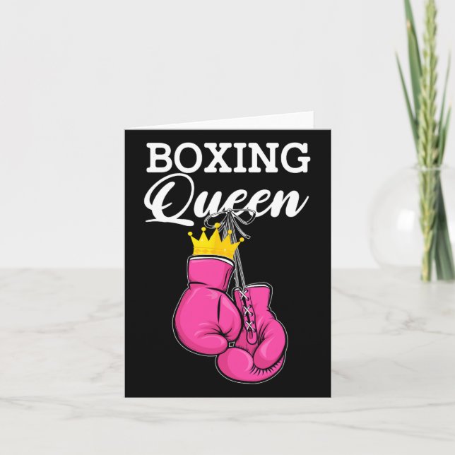 Boxing Queen Boxing Player Sport Lover Boxer Karte (Vorderseite)