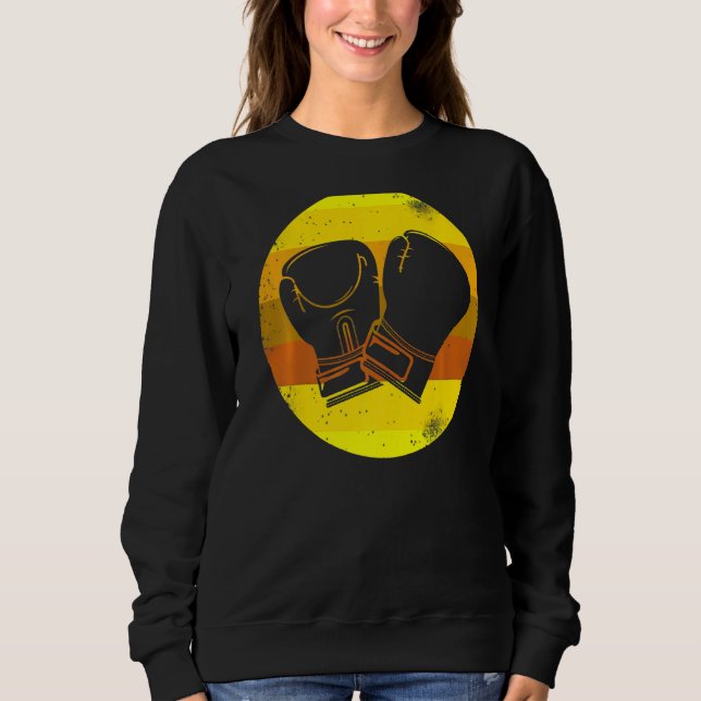 Boxing Retro All Day Bae  Women Boxing Sports Love Sweatshirt (Vorderseite)
