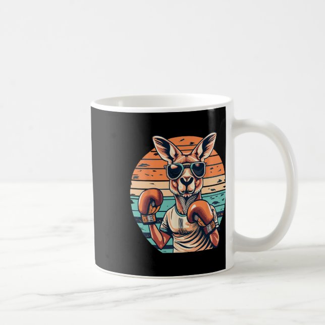 Boxing Roger Australian Kangaroo Boxing Boxer Kang Kaffeetasse (Rechts)