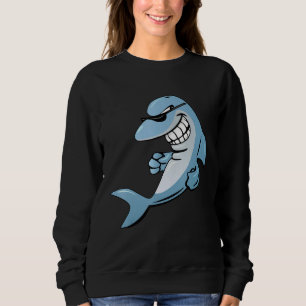 Boxing Roger Spaß Sport Shark Sweatshirt