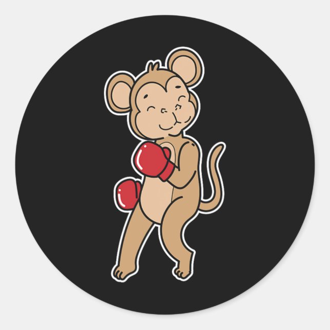 Boxing Runder Aufkleber (Vorderseite)