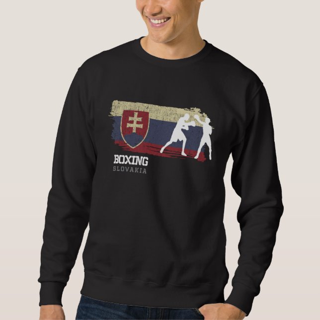 Boxing Slovakia Combat Sports Fighter Boxing  1 Sweatshirt (Vorderseite)