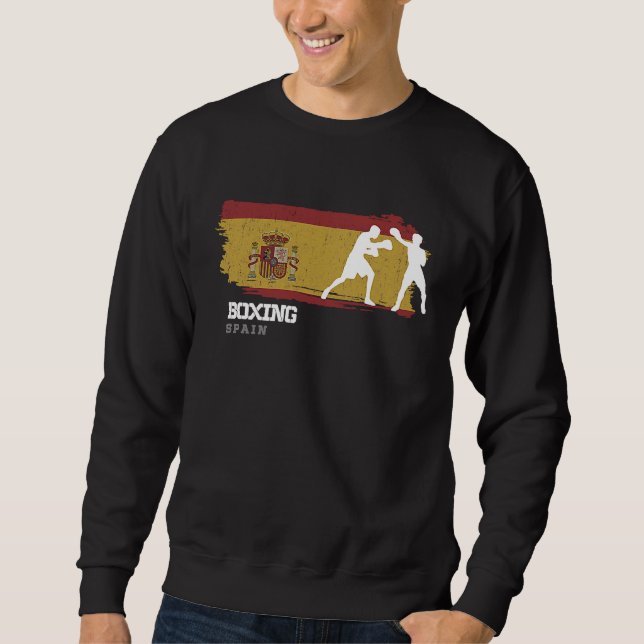 Boxing Spain Combat Sports Fighter Boxing Sweatshirt (Vorderseite)