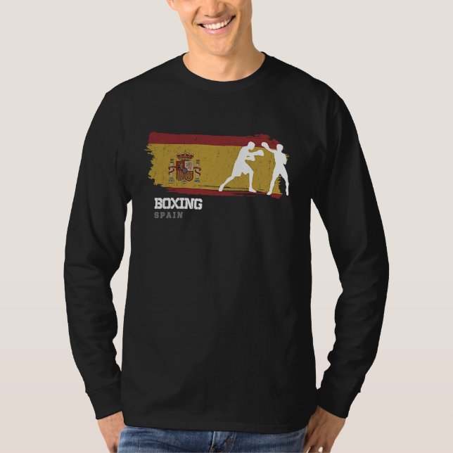 Boxing Spain Combat Sports Fighter Boxing T-Shirt (Vorderseite)