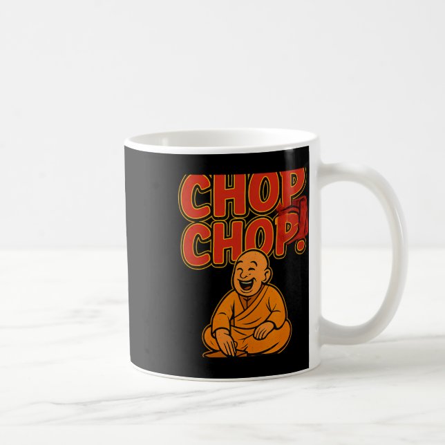 Boxing Spaß Chop Cartoon Priest Kaffeetasse (Rechts)