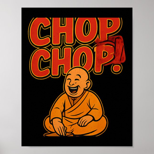 Boxing Spaß Chop Cartoon Priest Poster (Vorne)