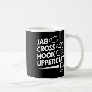 Boxing Sport Jab Cross Hook Uppercut Boxer Birthda Kaffeetasse