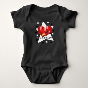 Boxing Star Design Baby 1-Stück Bodysuit Strampler