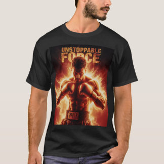 Boxing-T-Shirt Boxing und Flammen Energie T-Shirt