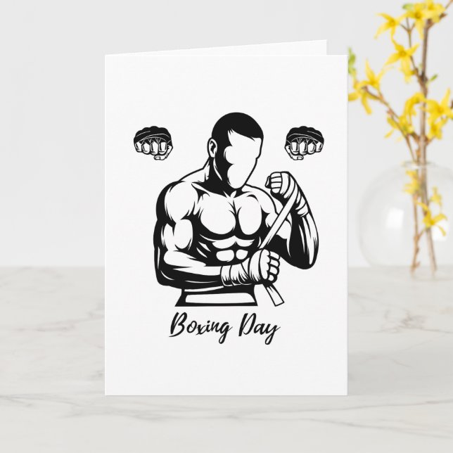 Boxing-T-Shirt Karte (Gelbe Blume)