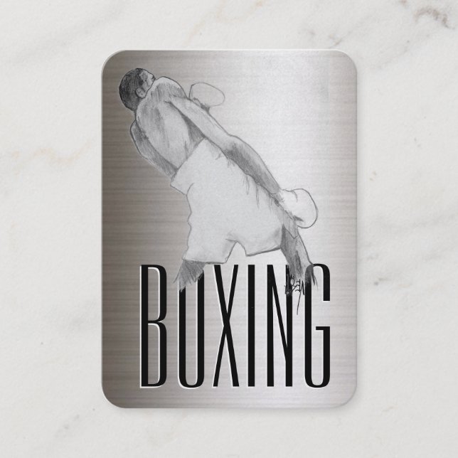 Boxing-Template-Visitenkarte  Visitenkarte (Vorderseite)