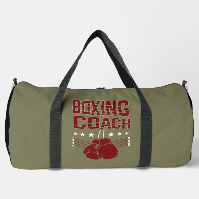 Boxing-Trainer Rote Handschuhe  Duffle Bag (Vorderseite)