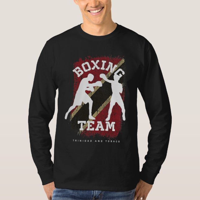 Boxing Trinidad & Tobago Combat Sports Fighter Box T-Shirt (Vorderseite)