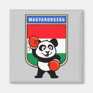 Boxing Ungarn Panda Magnet
