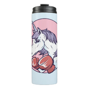 Boxing Unicorn Thermosbecher