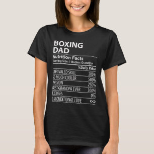 Boxing Vater Nutrition Facts Funny Boxing Vater T-Shirt
