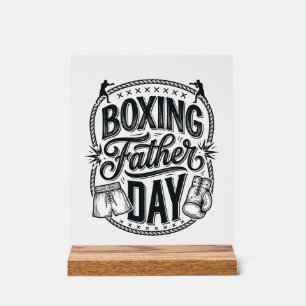 Boxing Vater Tag Vintage Gravur Shirt Design_1 Acrylschild