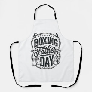 Boxing Vater Tag Vintage Gravur Shirt Design_1 Schürze