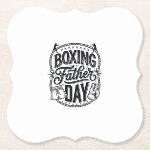 Boxing Vater Tag Vintage Gravur Shirt Design_1 Untersetzer
