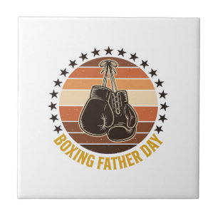 Boxing Vater Tag Vintage Handschuhe Shirt Design_1 Fliese