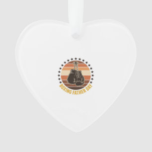 Boxing Vater Tag Vintage Handschuhe Shirt Design_1 Ornament