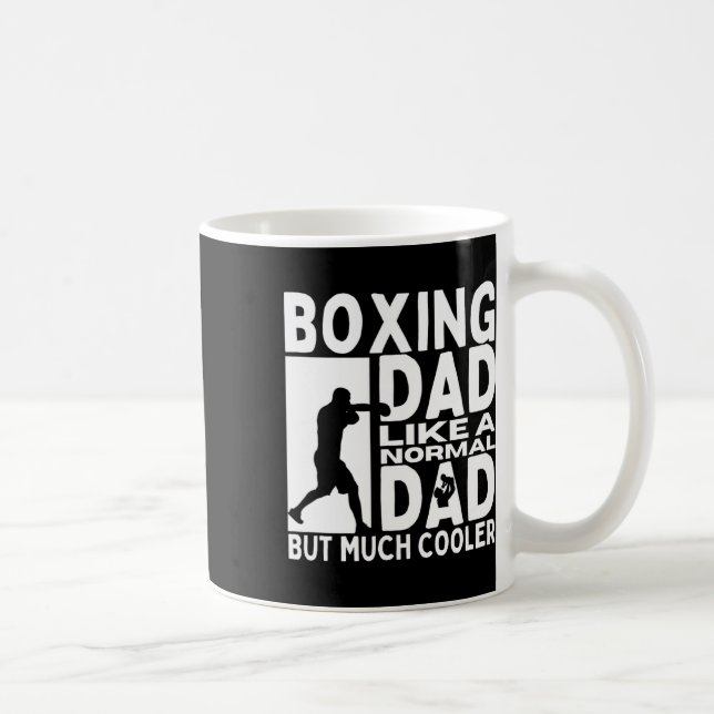 Boxing Vater Vater Zitat Funny Boxer Kaffeetasse (Rechts)