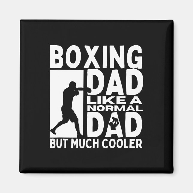 Boxing Vater Vater Zitat Funny Boxer Magnet (Vorne)
