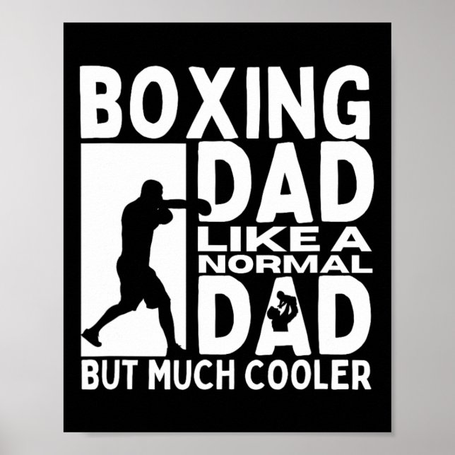 Boxing Vater Vater Zitat Funny Boxer Poster (Vorne)