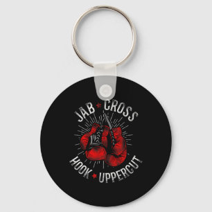 Boxing Vintag Jab Cross Hook Uppercut Schlüsselanhänger