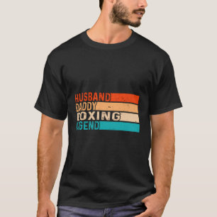 Boxing Vintager Husband Daddy Legend Retro Vater T-Shirt
