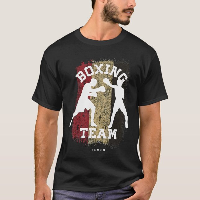 Boxing Yemen Combat Sports Fighter Boxing T-Shirt (Vorderseite)