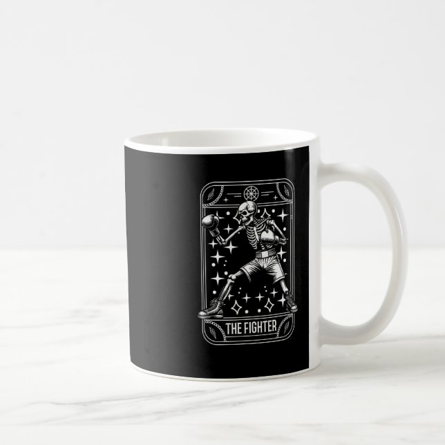 Boxkampf - Handschuhe Sparring Boxer Skeleton Kaffeetasse (Rechts)