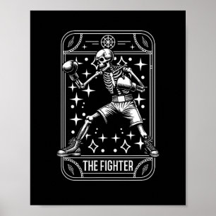 Boxkampf - Handschuhe Sparring Boxer Skeleton Poster