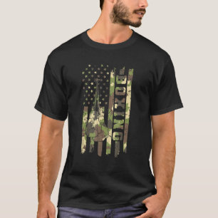 Boxkampf Kampfkünste Camouflage America Fla T-Shirt