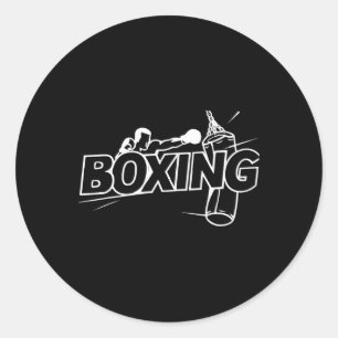 Boxkämpfer Boxen Kickboxen Boxen Liebhaber Box Runder Aufkleber