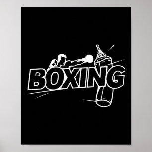 Boxkämpfer Boxen Kickboxen Boxfan Box Poster