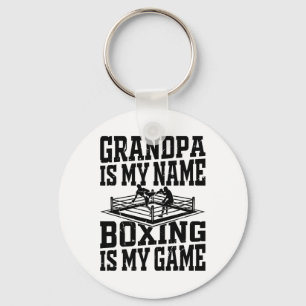 Boxkämpfer Boxgrandpa ist mein Name Boxen ist Schlüsselanhänger