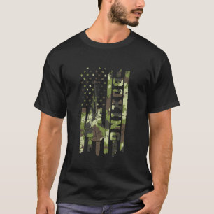 Boxkämpfer Kampfsport Tarnung Amerika Flagge T-Shirt