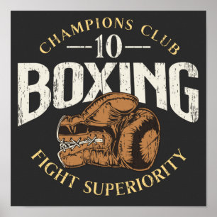 Boxkampfhandschuhe in Not Poster