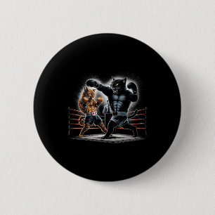 Boxkatzen Kitty Boxing Liebhaber Grafik Design Button