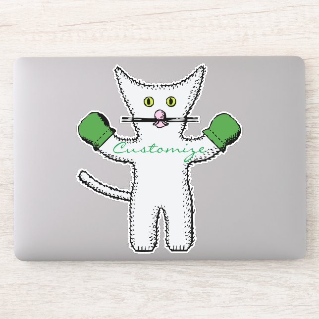 Boxkitten mit Mittens Thunder_Cove Aufkleber (Computer)