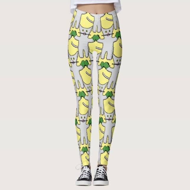 Boxkitten mit Mittens Thunder_Cove Leggings (Vorderseite)