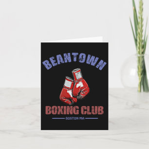 Boxklub Beantown Boston Design - Handschuhe Karte