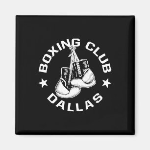 Boxklub Dallas Gloves Grafik für eine Boxlov Magnet
